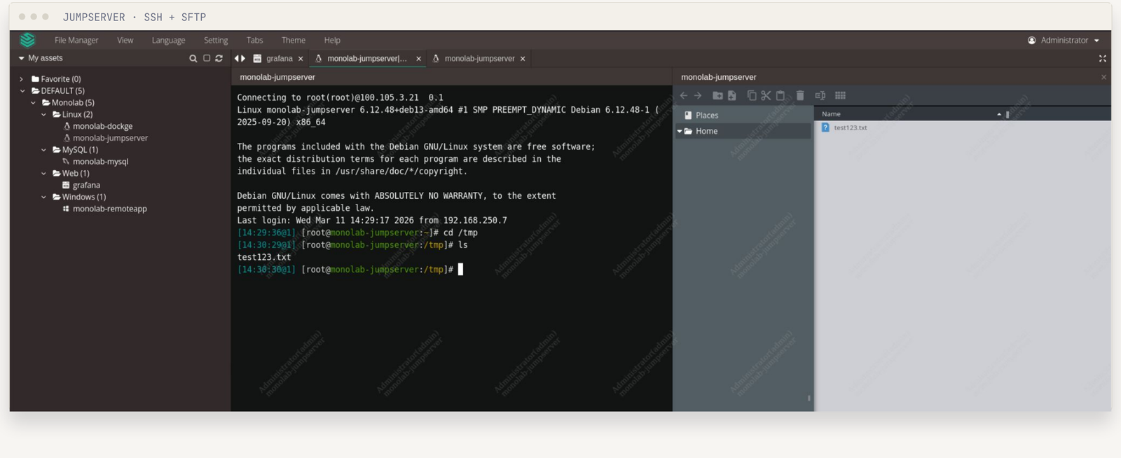 SSH & SFTP Erişimi